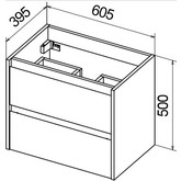 Тумба подвесная BelBagno Kraft-39 Bianco Opaco 60 см белый