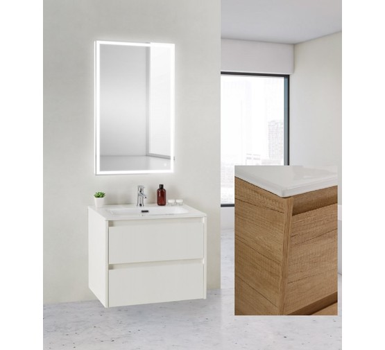 Тумба подвесная BelBagno Kraft-39 Rovere Nebrasca Nature 60 см дуб небраска