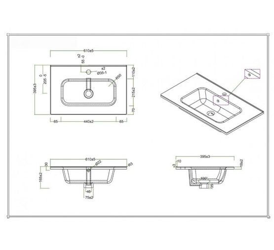 Тумба подвесная BelBagno Kraft-39 Pino Pasadena 60 см сосна пассадена