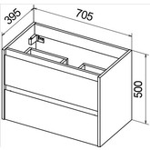 Тумба подвесная BelBagno Kraft-39 Pino Pasadena 70 см сосна пассадена