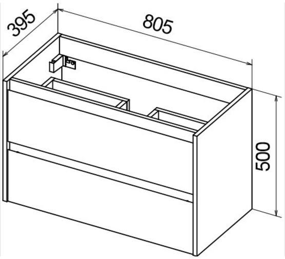 Тумба подвесная BelBagno Kraft-39 Bianco Opaco 80 см белый