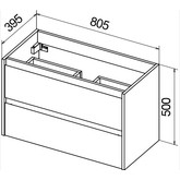 Тумба подвесная BelBagno Kraft-39 Pino Pasadena 80 см сосна пассадена