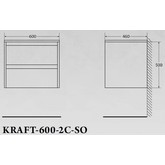 Тумба подвесная BelBagno Kraft Bianco Opaco 60 см белый