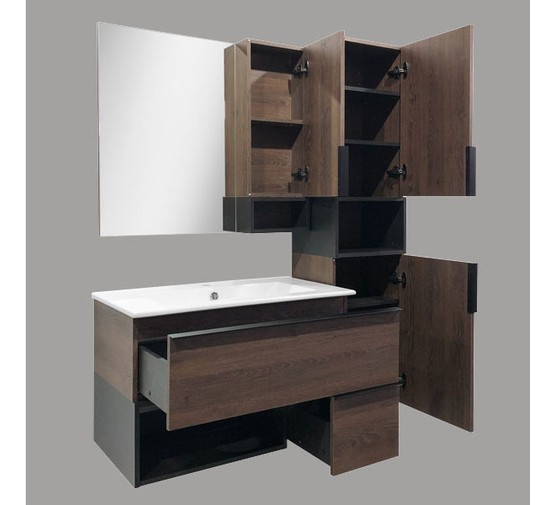 Комплект мебели Comforty Франкфурт 90 см дуб шоколадно-коричневый