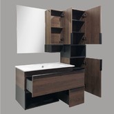 Комплект мебели Comforty Франкфурт 90 см дуб шоколадно-коричневый