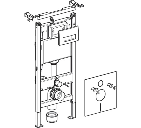 Инсталляция для унитаза Geberit Duofix Delta 51 белый 458.128.11.1