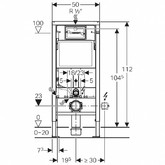 Инсталляция для унитаза Geberit Duofix Delta 51 белый 458.128.11.1