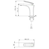 Смеситель для раковины Helmi 4061/03F черный матовый