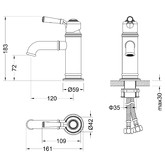 Смеситель для раковины Arisa 5361/03F черный матовый