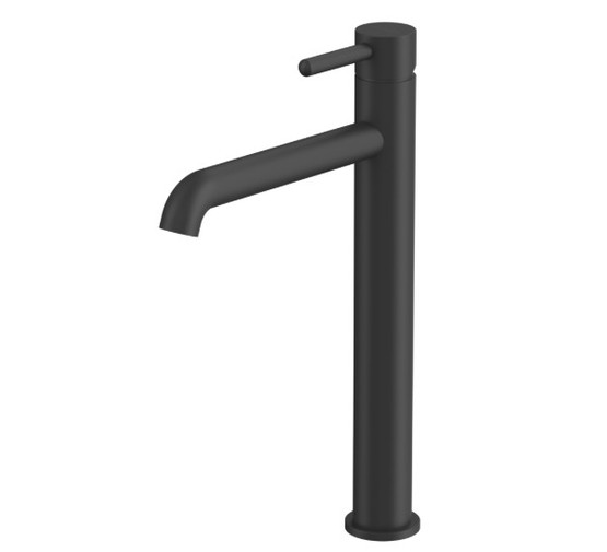 Смеситель для раковины Whitecross Y1212BL высокий черный матовый