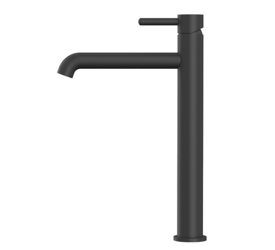 Смеситель для раковины Whitecross Y1212BL высокий черный матовый