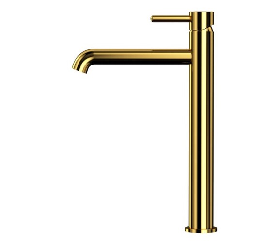 Смеситель для раковины Whitecross Y1212GL высокий золото