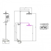 Душевая система Lemark Tropic LM7010C со смесителем термостат хром