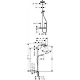 Душевая система HANSGROHE Crometta 160 1Jet 27264400 со смесителем термостат
