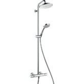 Душевая система HANSGROHE Croma 220 Showerpipe EcoSmart 27188000 термостат