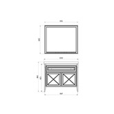 Комплект мебели ASB-Woodline Монте 100 бежевый