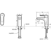 Смеситель для раковины Bravat Source F1173218CP-ENG хром