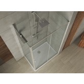 Душевой угол Bravat Drop 1200x800 хром, прозрачное стекло