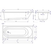 Акриловая ванна Vagnerplast Kasandra 175x70