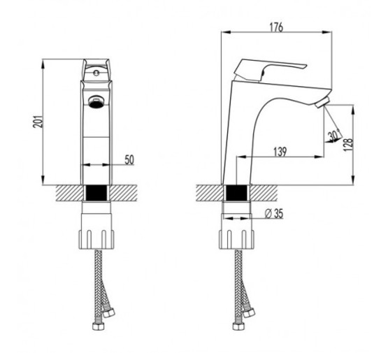 Смеситель для раковины Lemark Unit LM4537C