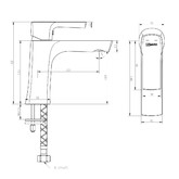 Смеситель для раковины Lemark Ursus LM7206BL черный