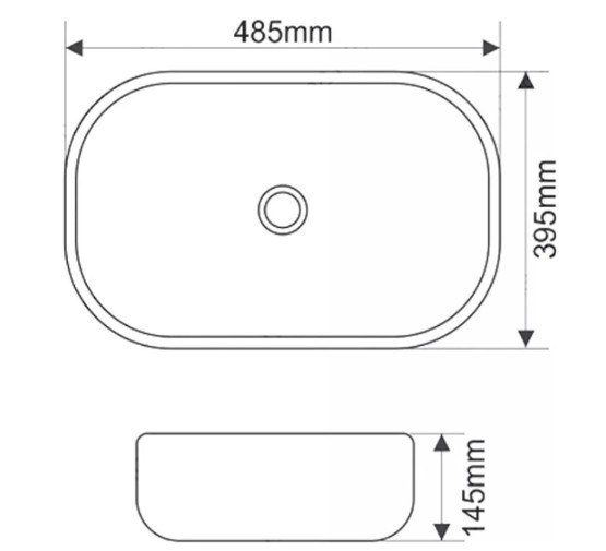 Раковина чаша SantiLine SL-1105 49 см белый