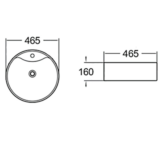 Раковина чаша SantiLine SL-1069MB 42 см черный матовый