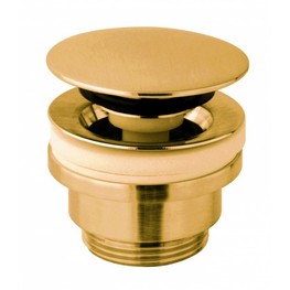 Донный клапан Paffoni  ZSCA050HGSP без перелива золото брашированное
