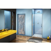 Душевая дверь GOOD DOOR Fantasy DR-100-С-CH  100 хром, стекло прозрачное