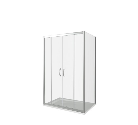 Душевой угол GOOD DOOR Infinity WTW-TD-SP-200-90-C-CH 2000x900 хром + прозрачное стекло 