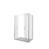 Душевой угол GOOD DOOR Infinity WTW-TD-SP-200-90-C-CH 2000x900 хром + прозрачное стекло 