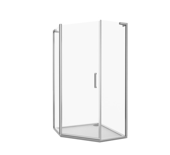 Душевой угол GOOD DOOR Fantasy PNT-90-C-CH 900x900 хром, прозр.стекло