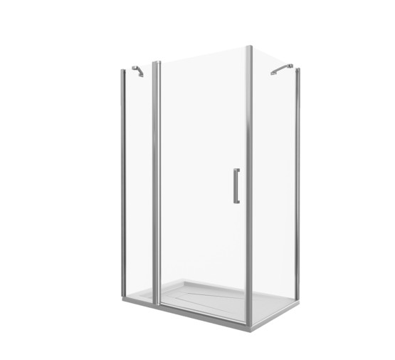 Душевой угол GOOD DOOR Fantasy WTW-110-С-CH -SP-80-C-CH 1100x800 хром, прозр.стекло