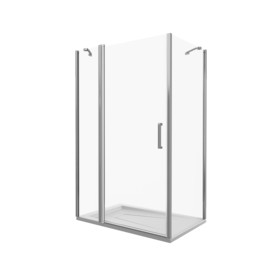 Душевой угол GOOD DOOR Fantasy WTW-110-С-CH -SP-80-C-CH 1100x800 хром, прозр.стекло