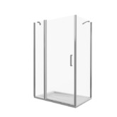 Душевой угол GOOD DOOR Fantasy WTW-110-С-CH -SP-80-C-CH 1100x800 хром, прозр.стекло