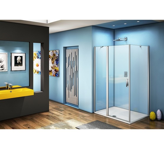 Душевой угол GOOD DOOR Fantasy WTW-120-С-CH -SP-100-C-CH 1200x1000 хром, прозр.стекло