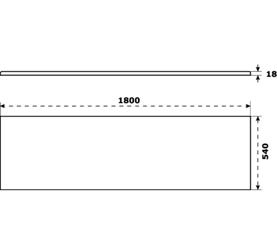 Акриловая ванна BAS Мале 180x80 