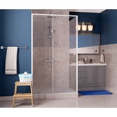 Душевой угол Wasserkraft Rhin 44S15 1100x900 белый, прозр.стекло 