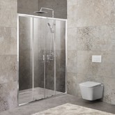 Душевая дверь BelBagno Unique BF-2-150/180-C-Cr прозр.стекло 