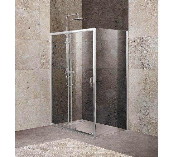 Душевой угол BelBagno Unique AH-1-100/115-80-C-Cr 1050x800 прозр.стекло 