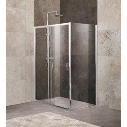 Душевой угол BelBagno Unique AH-1-100/115-80-C-Cr 1050x800 прозр.стекло 