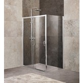 Душевой угол BelBagno Unique AH-1-100/115-80-C-Cr 1050x800 прозр.стекло 