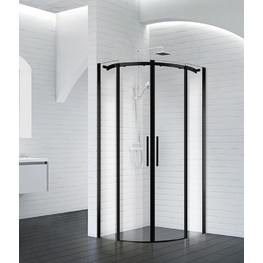 Душевой угол BelBagno Acqua-R-2-90-C-Nero 900x900 черный, прозр.стекло 