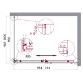 Душевой угол BelBagno Acqua-A-1-100-C 1000x1000 прозр.стекло 