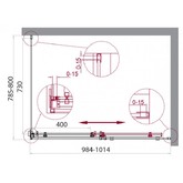 Душевой угол BelBagno Acqua-A-1-100/80-C 1000x800 прозр.стекло 