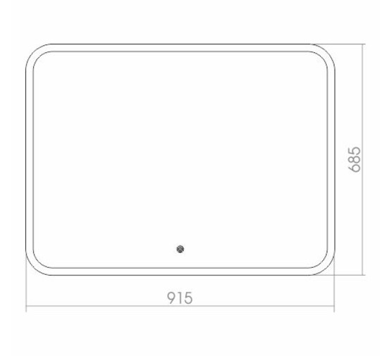 Зеркало Azario Стив LED 1000х800