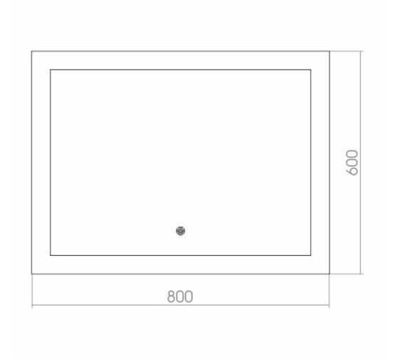 Зеркало SM Norma LED 800х600