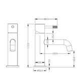 Смеситель для раковины Boheme Uno 461-MW белый матовый