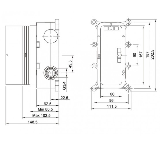 Душевая система Timo Petruma SX-5019/00SM со смесителем термостат хром