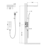 Душевая система Timo Petruma SX-5039/03SM со смесителем термостат черный